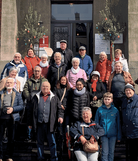 Gruppenbild vor dem Rathaus in Boppard